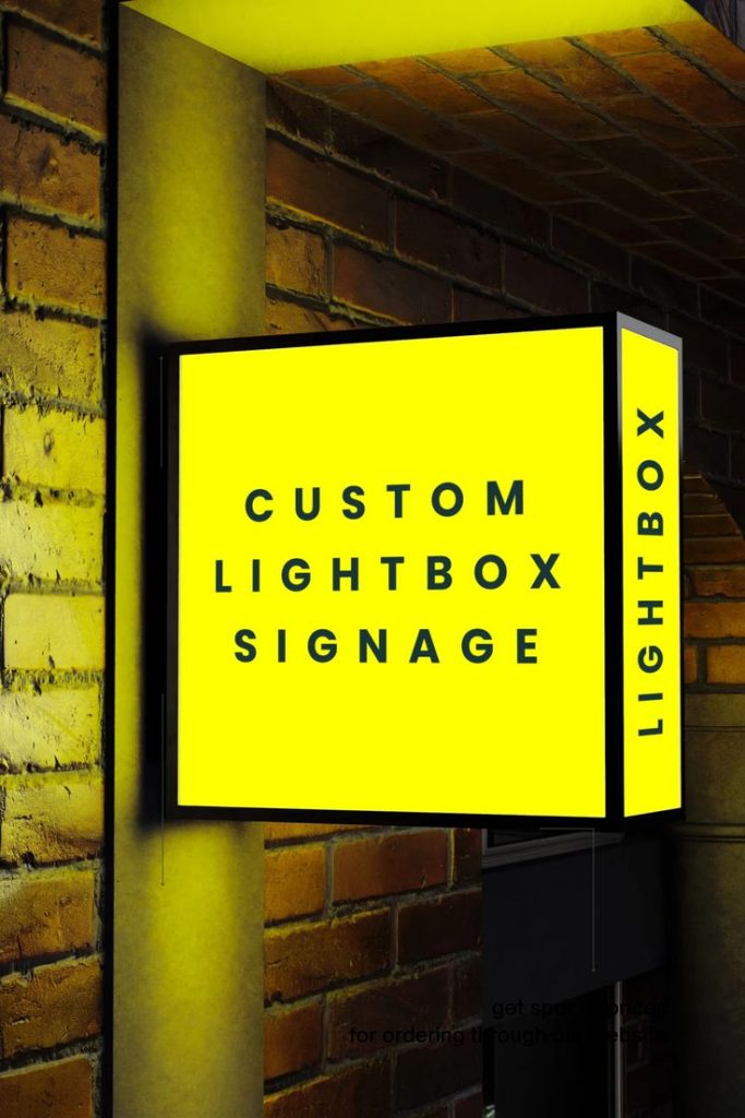 custom lightbox signage illuminated signage